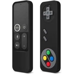 Elago R4 Retro Case For Apple Tv Siri Remote (Lanyard Lncluded) (Black)